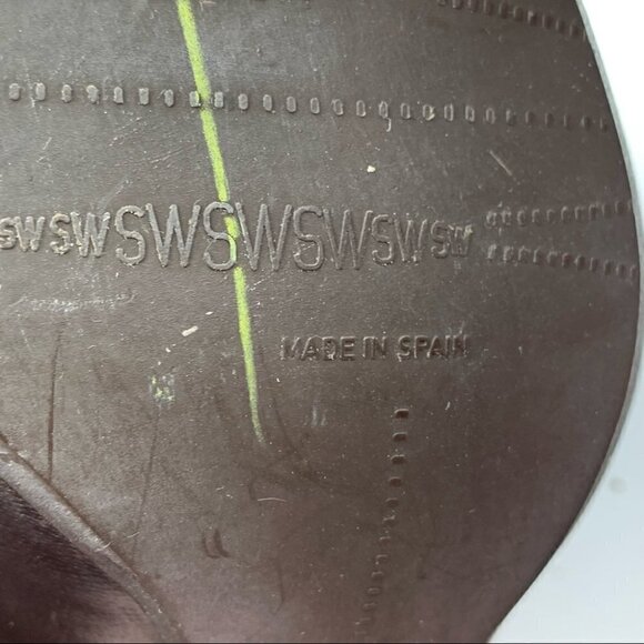 Stuart Weitzman heels 6.5 chocolate brown leather - Picture 10 of 11